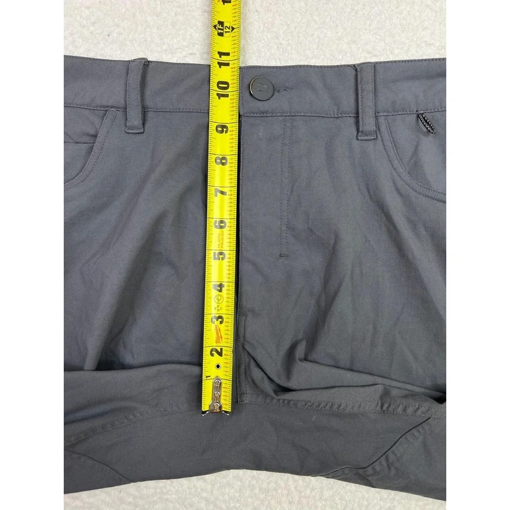 TRUE Linkswear Pants Mens 34x32 Gray All Day Slim Tapered Golf Casual Chino